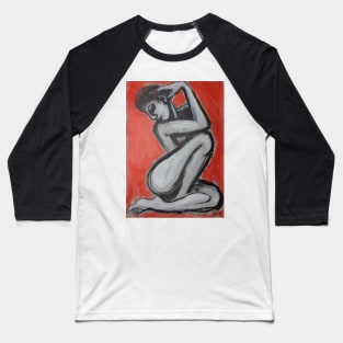 Posture 2 - Female Nude Baseball T-Shirt